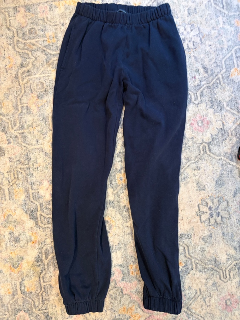 Brandy Melville Navy Elastic-Waist Joggers